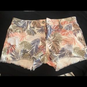 Colorful tropical shorts
